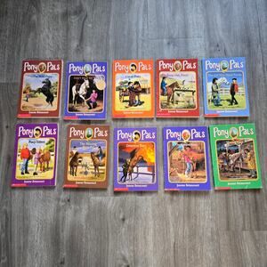 Pony Pals 10 Book Lot - Books 9-19 (missing 15) Vintage Horse Books 2000s Apple
